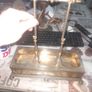 Victorian Silver Plated 3 Bottle Holder 1800s to early 1900s, Image 3