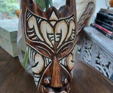 Tribal Mask Solid Wood Carved