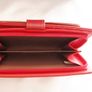 Large Fashion Red Purse Multi compartments with flowers design Image 5