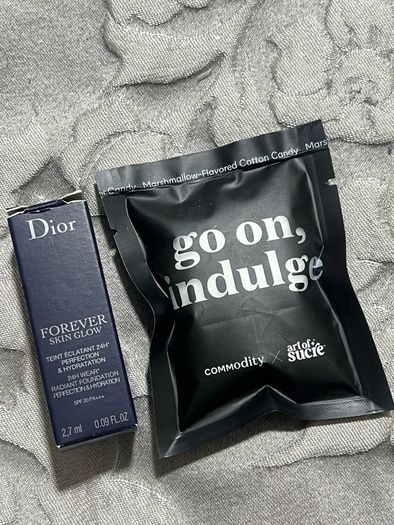 Dior forever skin glow in 2n natural glow 2.7ml and commodity X art of Sucre cotton candy samples new