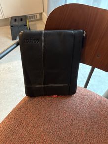 tablet pouch leather black