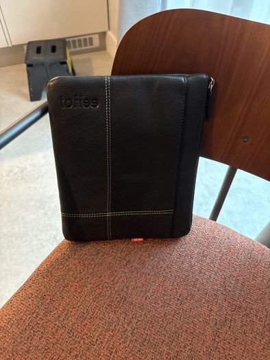 tablet pouch leather black