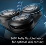 Philips Shaver Series 5000 - Wet & Dry Electric Men's Shaver in Metallic Blue with Precision Trimmer and Soft Pouch Travel Case Image 3