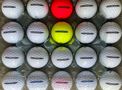 20 used Callaway Supersoft golf balls