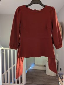 Boden terracotta cotton blouse