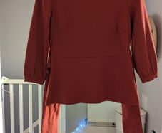Boden terracotta cotton blouse