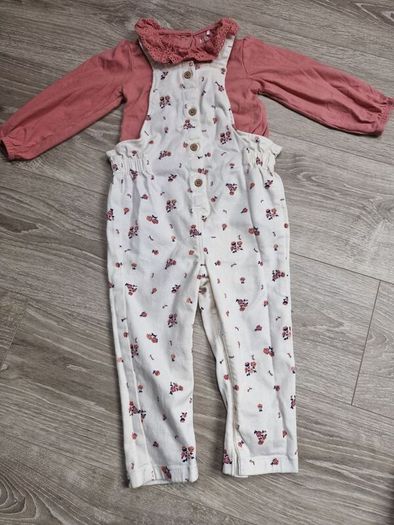 Baby girl M&S Dungarees set 18-24m