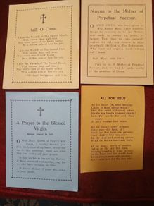 5 Vintage Prayer Notelets