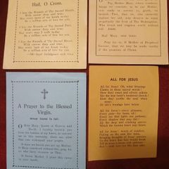 5 Vintage Prayer Notelets