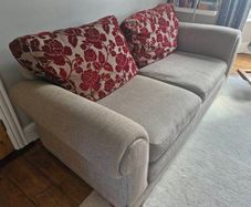 Beige 3 seater couch