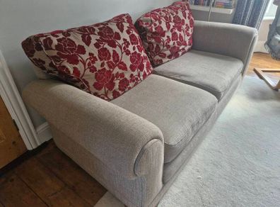Beige 3 seater couch