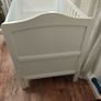 White Baby Cot with mattress with removable washable mattress protector Image 4