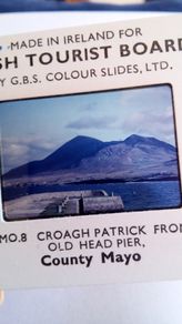 Photographic Slide. Croagh Patrick from Old Head Pier.