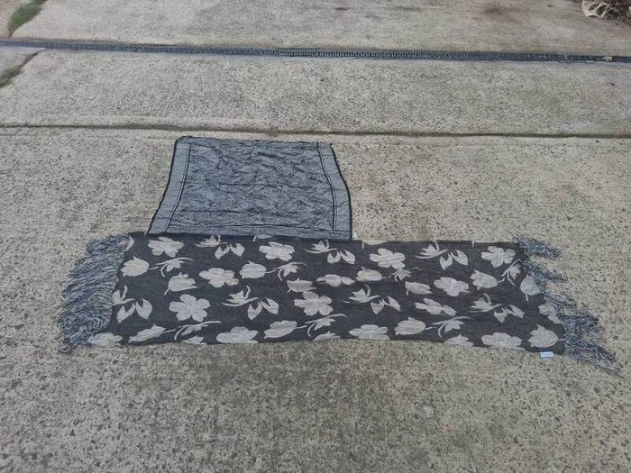2 X Jaeger Vintage Italian Silk Scarves