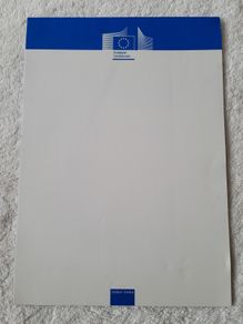 European Commission Visitor Centre Paper Brand New Notepad NoteBook Note Pad Note Book.