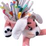 Handmade Crochet Bunny Basket Easter Gift Organizer No Contents Image 10