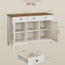 Vintage Kitchen Cabine, Sideboard with Drawers, Storage Cabinet with Doors, Adjustable Shelf, Country Style for Living Room, Kitchen Image 2