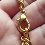 Vintage chunky gold tone chain. Image 4