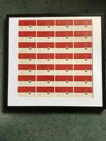 john players uncut packaging framed