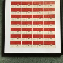 john players uncut packaging framed