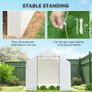 Polyethylene Walk-in Polytunnel Greenhouse, 2 x 3(m), White Image 4