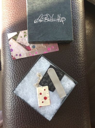 Arts and craft silver necklace