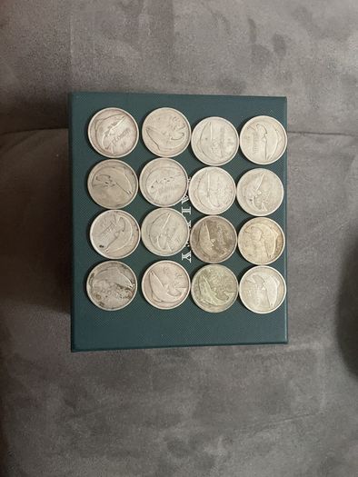 16 silver coins