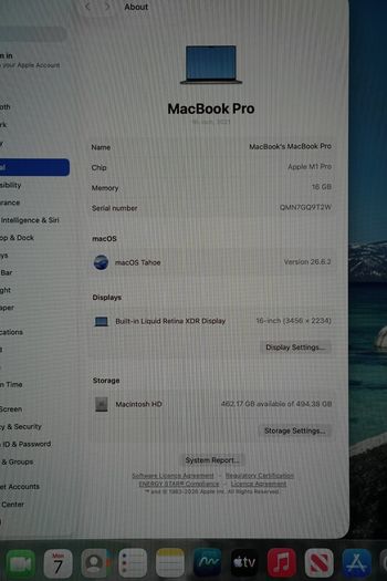 MacBook Pro 16" 2021 M1 Pro | 16GB | 512GB