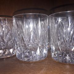 6 x crystal tumblers (small)