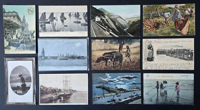 250 Vintage Postcards more than 100 Years Old Large Collection