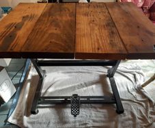 Home Desk Singer  Retro Steel Wood