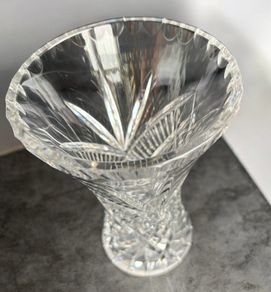 Vintage Lead Crystal Vase 30 Percent PbO Premium Quality
