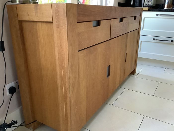 Oak Sideboard with Stone Insert - Richard Stamp