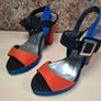Womens GRAZIA  blue multi high heel shoes Size UK 6 EU 39 Image 8