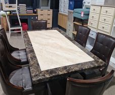 Marble table and chairs
