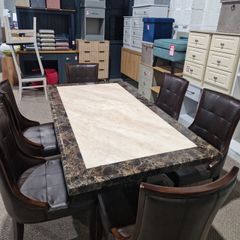 Marble table and chairs