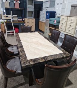 Marble table and chairs