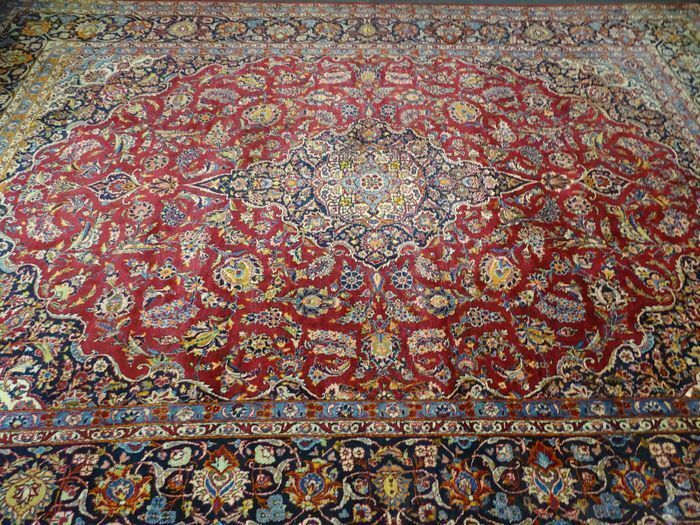 P.ersian Old Kashan Rug.4.1x2.93m (AK)