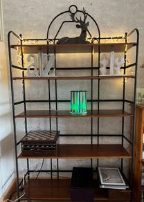 Antique Book Shelves - Iron and wood