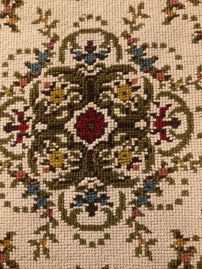 Vintage tapestry plate rest