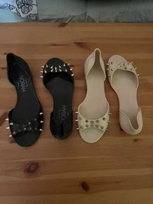 Studded rubber sandals
