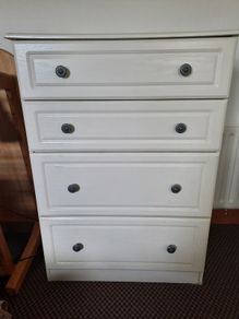 Large fitted bedroom wardrobe set with matching chest of drawers