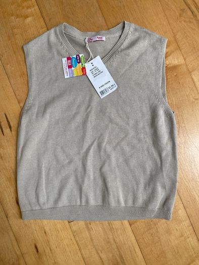DPAM Du Pareil au Meme French beige tank top 7-8 years NEW