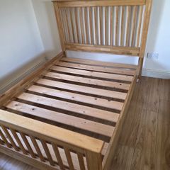 Solid Oak Bed frame 4 foot 6 in size