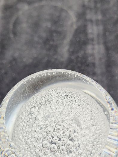 Iittala Sargasso Clear Bubble Glass Tumbler 9cm Kaj Franck Mid Century Finnish Art Glass Vintage