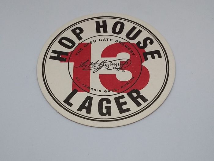 Guinness : Hop House 13 Lager : Made For Taste - Beer Mat/Coaster