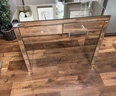 Glass Mirrored Table