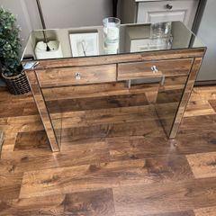 Glass Mirrored Table