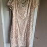 Gina Bacconi Peach Mylene Embroidered Floral A-Line Midi Dress  Size: 14 postage included Image 3