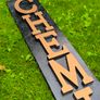 Large Vintage Hand-Painted Wooden "CHEMIST" Sign Image 2